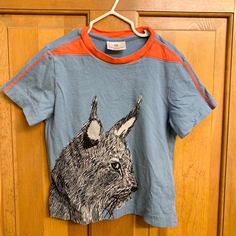 Hanna Andersson kid lynx tee,  size 5
